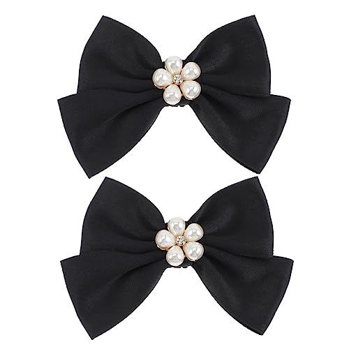 TOPPERFUN 1 Paar Schuhclips mit Schleifen und Perlen Hochzeitsschmuck für Schuhe Stilvolle Dekoration für Frauen und Mädchen für und Besondere Anlässe von TOPPERFUN