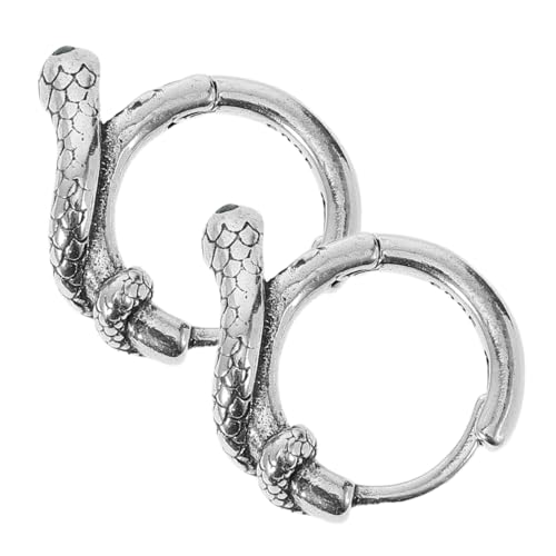 TOPPERFUN 1 Paar Silber Ohrringe Sterling Silber Ohrringe Für Mädchen Ohrringe Silber Schlangenschmuck Schlangenohr Hängende Schlangenohrringe Baumelnde Ohrringe Im Chinesischen Stil von TOPPERFUN