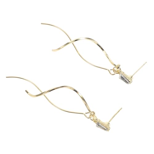 TOPPERFUN 1 Paar Spiral Dangle Ohrringe für Frauen Trendige Gedrehte Drahtohrringe mit Einzigartigem Design für Festivals und Besondere Anlässe von TOPPERFUN