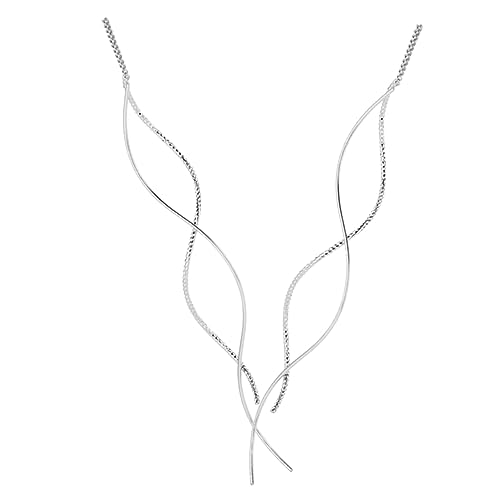 TOPPERFUN 1 Paar Wellenförmige Langquaste Ohrhänger für Damen Dangle Ohrringe Vielseitig für Langlebig und Perfektes Schmuckstück für Freundinnen und Familie von TOPPERFUN