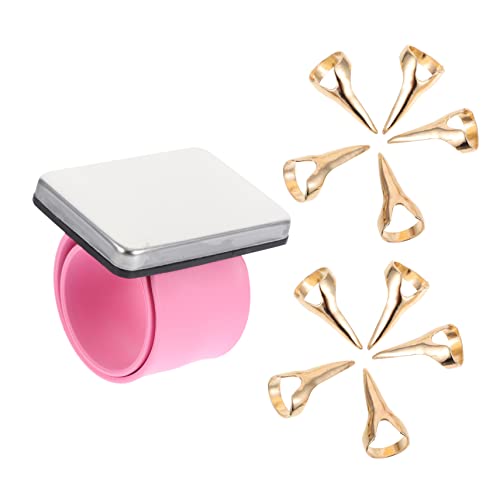 TOPPERFUN 1 Satz Praktischer Haarkamm Ring mit Handgelenk Pin Halter für Hairstyling Teilig Ringe für Salongebrauch und Halloween Cosplay von TOPPERFUN