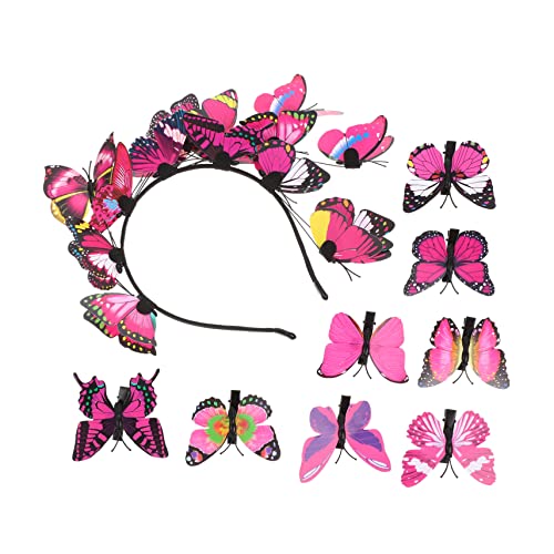 TOPPERFUN 1 Satz Schmetterlingen Haaraccessoires Haarschmuckset mit Haarschleifen und Haarreifen für Damen Teilig Haarband Haarspangen Rosa für Hochzeiten Partys und Cosplay TOPPERFUN 1 Satz Schmetterlingen Haaraccessoires Haarschmuckset mit Haarschleifen und Haarreifen für Damen Teilig Haarband Haarspangen Rosa für Hochzeiten Partys und Cosplay von TOPPERFUN