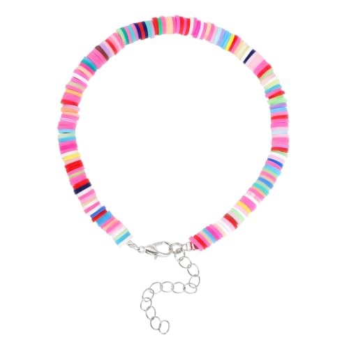 TOPPERFUN Böhmisches Fußkettchen für Frauen Selbstgemacht Strand Fußkette mit Anhänger Modisches Fußkettchen Elastisch und Langlebig für Partys und Alltag von TOPPERFUN