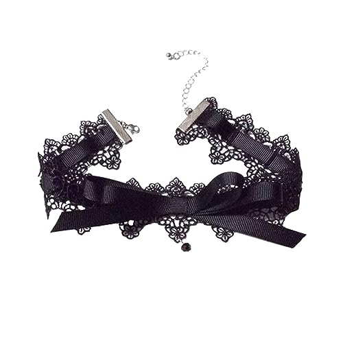 TOPPERFUN Einzigartige Spitzen Halskette Für Mädchen Modisches Bowknot Dekor Halsband Hautfreundliches Material Zartes Design Für Besondere Anlässe Für Geburtstage Und Hochzeiten von TOPPERFUN