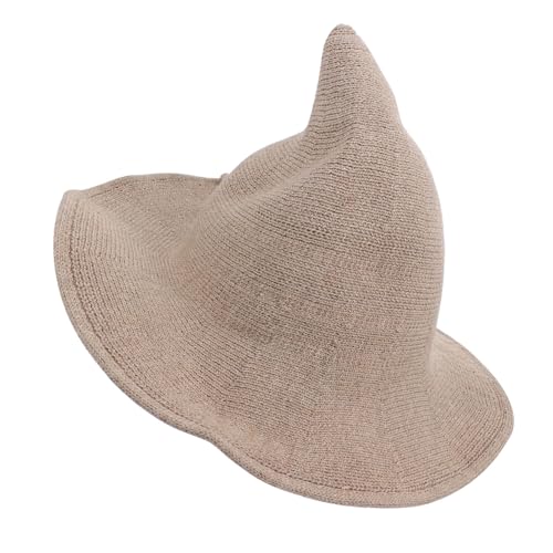 TOPPERFUN 1 Stück Faltbarer Hexenhut Wolle Karnevalskostüm Zubehör für Halloween Masquerade und Rollenspiele für Alltag und Besondere Anlässe von TOPPERFUN