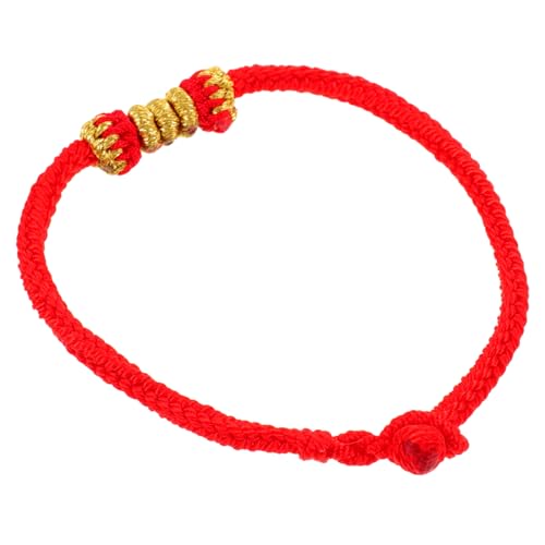 TOPPERFUN 1 Stück Geflochtenes Armband Fußkette für Handgefertigtes Glücksarmband mit Knotenverschluss Unisex Symbol für Liebe und Glück für Valentinstag und Besondere Anlässe von TOPPERFUN