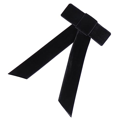 TOPPERFUN 1 Stück Große Schleife Haarspange für Mädchen Faltbare Haarklammer Schwarz Stilvolle Haardekoration für Partys und Besondere Anlässe Einfach Anzubringen und Vielseitig von TOPPERFUN