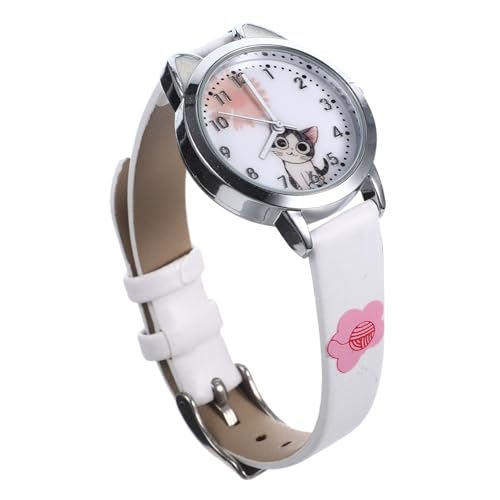 TOPPERFUN 1 Stück Kitten Design Armbanduhr für Niedliche Quarzuhr mit Verstellbarem Lederarmband für Kleine Handgelenke Klare Robustes Gehäuse und Attraktives Katzenmuster TOPPERFUN 1 Stück Kitten Design Armbanduhr für Niedliche Quarzuhr mit Verstellbarem Lederarmband für Kleine Handgelenke Klare Robustes Gehäuse und Attraktives Katzenmuster von TOPPERFUN