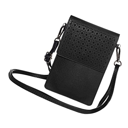 TOPPERFUN 1 Stück Klarer Handy Schultertasche mit Fenster Umhängetasche für Damen PU mit Großem Stauraum und Direkter Bedienung Handys für Alltag und Freizeit von TOPPERFUN