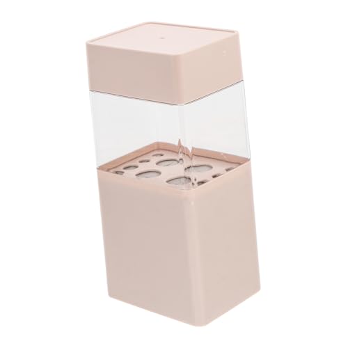 TOPPERFUN 1 Stück Kosmetik Pinselhalter mit Deckel Staubgeschützter Make Up Organizer für Pinsel und Zubehör für Badezimmer Schlafzimmer und Büro von TOPPERFUN