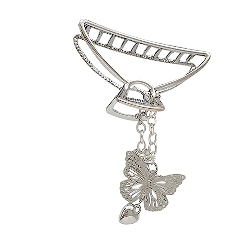 TOPPERFUN 1 Stück Metallischer Haarclip für Damen Ketten Haarspange mit Hohlem Design Haarschmuck Accessoire für Besondere Anlässe Silber TOPPERFUN 1 Stück Metallischer Haarclip für Damen Ketten Haarspange mit Hohlem Design Haarschmuck Accessoire für Besondere Anlässe Silber von TOPPERFUN