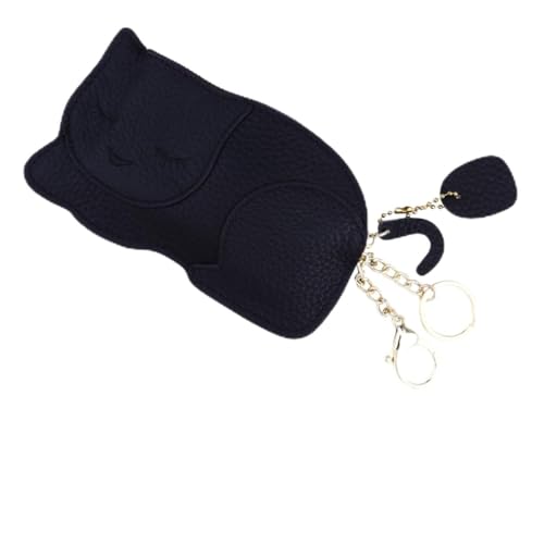 TOPPERFUN 1 Stück Mini Münzbeutel für Damen Stilvolle und Leichte Geldbörse im Katzen Design für Alltag Schule und Shopping für Kleingeld und Kleine Essentials von TOPPERFUN