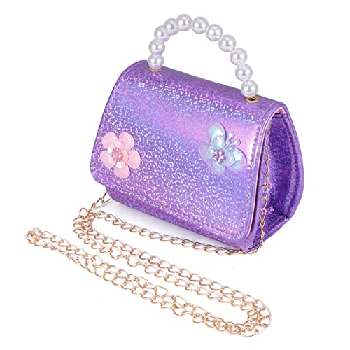 TOPPERFUN 1 Stück Mini Perlen Handtasche für Blumenmuster Kreative Umhängetasche für Mädchen Leicht und Vielseitig Einsetzbar für Schmuck und Snacks von TOPPERFUN