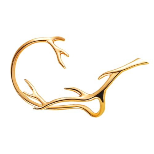 TOPPERFUN Ohrringe mit Zweigmuster Ohrclips für Damen Ohrschmuck Angenehm zu Tragen Langlebig und Kreativ Ohrdekoration Ohrloch von TOPPERFUN