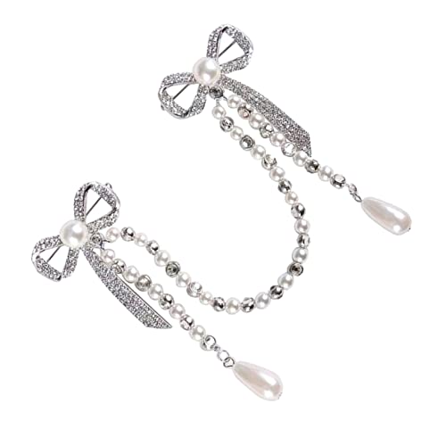 TOPPERFUN 1 Stück Perlen Brosche mit Quaste und Anstecknadel für Damen für Hochzeiten Partys und Besondere Anlässe Passend für Kleider Taschen und Schals von TOPPERFUN