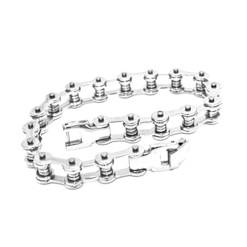 TOPPERFUN 1 Stück Punk Handkette für Männer Modisches Armband mit Ketten Link Design als für Freunde Väter oder Kollegen Silber TOPPERFUN 1 Stück Punk Handkette für Männer Modisches Armband mit Ketten Link Design als für Freunde Väter oder Kollegen Silber von TOPPERFUN