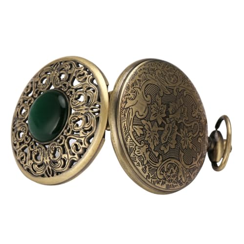 TOPPERFUN 1 Stück Retro Taschenuhr mit Kette Vintage Design Kreative und Praktische Hängeluhr als für Damen und Herren Robustem Material Langlebig und von TOPPERFUN