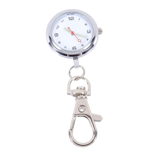 TOPPERFUN 1 Stück Taschenuhr Schlüsselanhänger für Krankenschwestern Robuste und Praktische Uhr mit Großem für Medizinisches Personal Einfach Abzulesen Langlebigem Legierungsmaterial von TOPPERFUN