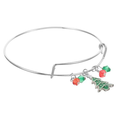 TOPPERFUN 1 Stück Weihnachtsbaum Anhänger Armband mit Glocken und Stilvolles Armband für Damen Perfektes Schmuckstück für Weihnachten Feiertage und Besondere Anlässe von TOPPERFUN