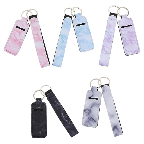 TOPPERFUN 10 Stück Neopren Lippenstift Halter mit Schlüsselanhänger Kreative Tragetasche für Reisen und Alltag Geeignet für Lippenbalsam Lippenstifte und Öle Zufällige Zufällige Farbe TOPPERFUN 10 Stück Neopren Lippenstift Halter mit Schlüsselanhänger Kreative Tragetasche für Reisen und Alltag Geeignet für Lippenbalsam Lippenstifte und Öle Zufällige Zufällige Farbe von TOPPERFUN