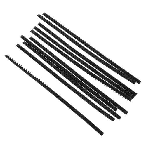 TOPPERFUN 10 Stück Teiliges Rutschfester Haarband Zahnstreifen aus Kunststoff für und Mädchen Rutsch Haarreifen Grip Streifen für DIY Haarschmuck und Bastelprojekte von TOPPERFUN