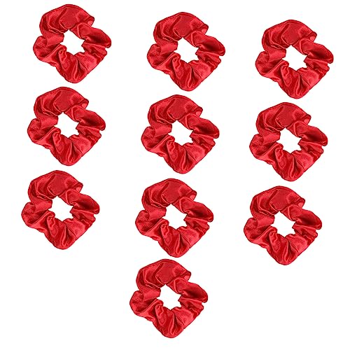 TOPPERFUN 10 Stück Weihnachts Haarreifen Elastische Haargummis für Mädchen Stilvolle Haaraccessoires für Täglichen Gebrauch und Festliche Anlässe von TOPPERFUN