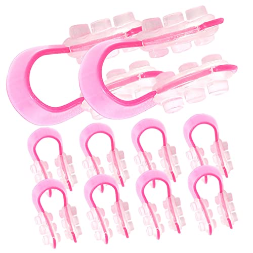 TOPPERFUN 10 Stück Wiederverwendbare Nasenformer Ergonomischer Nasenlifting Clip aus Silikon Nasenaufrichter für und Männer Tragbar und Praktisch Kosmetikwerkzeug zur Nasenkorrektur von TOPPERFUN