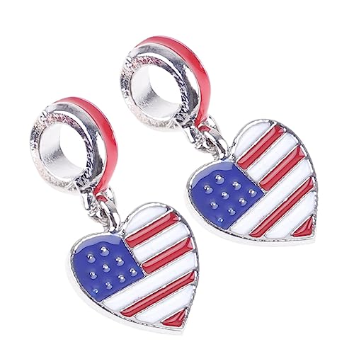 TOPPERFUN 10 Stücke Amerikanische Flagge Armband Armbänder Bands Flagge Perlen Patriotischen Frauen Swift von TOPPERFUN