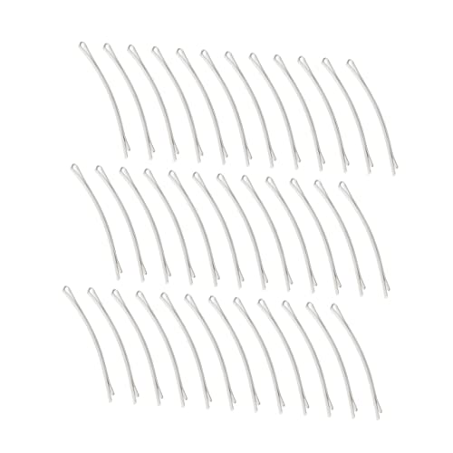 TOPPERFUN 100stücke Metall Haarnadeln Weiß Einfache Haarspange Seitliche Haaraccessoires Für Mädchen Und Frauen von TOPPERFUN