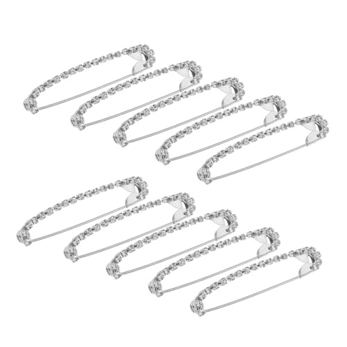 TOPPERFUN 10stücke Strass-sicherheitsnadeln Große Edelstein-broschennadeln Pullover-schal-clips Perlenbroschennadel Anstecknadel-anhänger Kristallbroschen Socken-sicherheitsnadel Modische TOPPERFUN 10stücke Strass-sicherheitsnadeln Große Edelstein-broschennadeln Pullover-schal-clips Perlenbroschennadel Anstecknadel-anhänger Kristallbroschen Socken-sicherheitsnadel Modische von TOPPERFUN