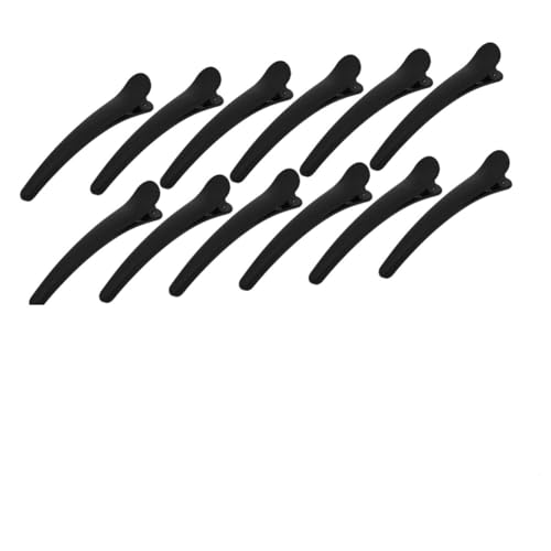 TOPPERFUN 12 Stücke Entenschnabel Haarclips Glänzend Haarspangen für Damen und Mädchen Haarclip Zubehör für Alltag und Friseure von TOPPERFUN