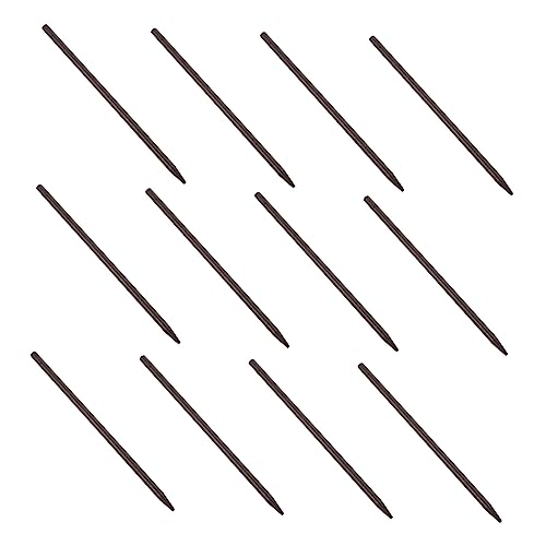 TOPPERFUN 12 Stück Retro Holz Haarnadeln Selbstgemacht Haarstäbchen Material Für Damen 18cm Traditionelles Haarnadelzubehör Handgefertigte Haarstäbe Für Stilvolle Frisuren von TOPPERFUN