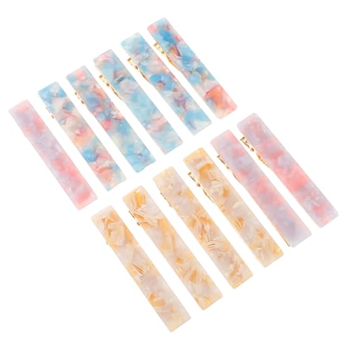 TOPPERFUN 12 Stück Teiliges Vintage Haarspangen aus Acetat Lange Haarklammern mit Einzigartigem Marmor design Sanfte Fixierung für Damen Dekorative Styling accessoires für Party und Alltag von TOPPERFUN