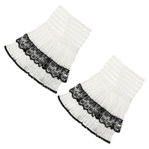 TOPPERFUN 1Paar Abnehmbare Ärmelmanschetten Chiffon für Frauen Dekoration für Pullover Blusen und Kleider für Partys Kostüme und Tägliche Nutzung von TOPPERFUN