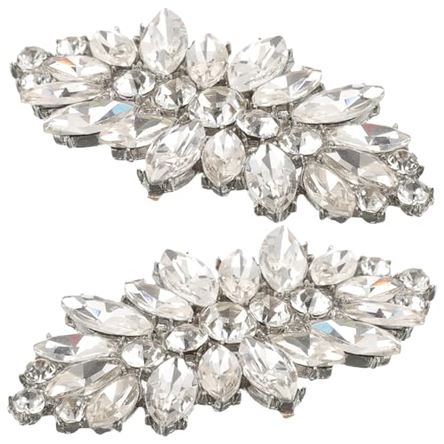 TOPPERFUN 1Paar Abnehmbare Schuhclips Strass Schuhschnallen für Damen Vielseitige Schuhanhänger für Hochzeitsschuhe Einfache Installation und Langlebig für Verschiedene von TOPPERFUN