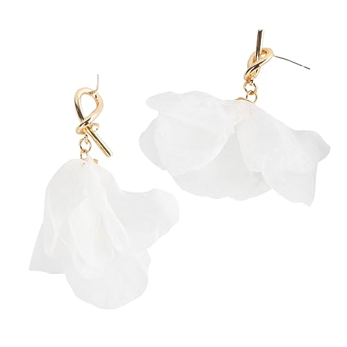 TOPPERFUN Mode Blumenohrringe für Damen Retro Hakenanhänger Legierung Persönlicher Stil für Partys und Alltag von TOPPERFUN