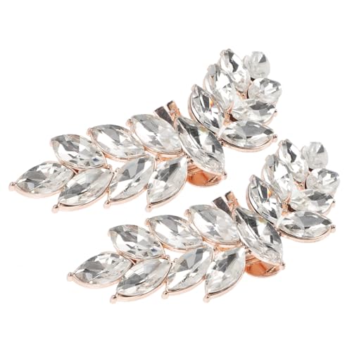 TOPPERFUN Schuhclips Mit Kristalldekor Für Damen Flügelförmige Schuhclips Als Schuhdekor Für Pumps Abnehmbare Schuhschnallen Als Schuhzubehör von TOPPERFUN