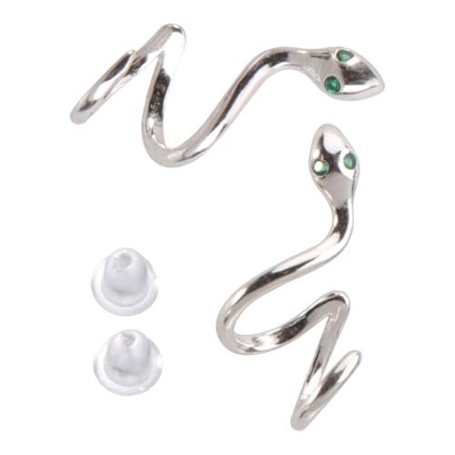TOPPERFUN 1Paar Schlangenförmige Ohrringe Sterling Stilvolle und Ohrstecker für Partys und Besondere Anlässe Nickelfrei und Hypoallergen Perfektes für Ihre von TOPPERFUN
