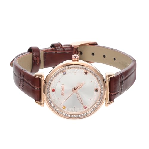 TOPPERFUN Damen Armbanduhr mit Bunten Schmucksteinen Stilvolle Freizeit Armbanduhr Langlebiges Lederarmband Quarzuhr für Mädchen und Frauen TOPPERFUN Damen Armbanduhr mit Bunten Schmucksteinen Stilvolle Freizeit Armbanduhr Langlebiges Lederarmband Quarzuhr für Mädchen und Frauen von TOPPERFUN