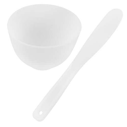 TOPPERFUN 1Satz Silikon Gesichtsmaske Mischschüssel Set Teiliges DIY Werkzeugset für Hautpflege Wiederverwendbar Sicherem Silikon für Zuhause und Salonbehandlungen von TOPPERFUN