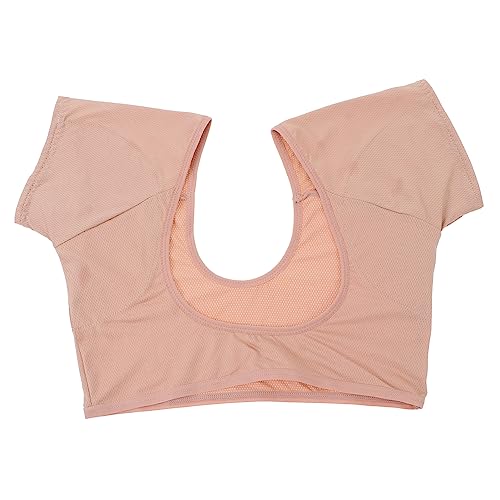 TOPPERFUN 1Stück Achselpads für Damen Atmungsaktive Schweißabsorber Weste Hautfarbene Waschbare Achselhöhlenpolster für Zuverlässigen Schutz gegen Schweißflecken und Gerüche Elastisch von TOPPERFUN