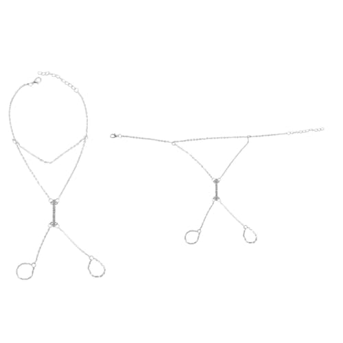 TOPPERFUN Stilvolles Gothic-fransen Fußkette Aus Silber – Schickes Accessoire Für Frauen Für Strandpartys, Alltagsmode Und Besondere Anlässe – Leicht Und Praktisch – Vielseitig von TOPPERFUN