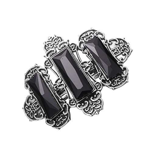 TOPPERFUN Edelsteine Haarspange Stilvolle Antiquitäten Haarklammer Aus Legiertem Material Schwarz Und Silber Perfektes Haarschmuck Für Frauen Und Mädchen Für Partys Und Alltag TOPPERFUN Edelsteine Haarspange Stilvolle Antiquitäten Haarklammer Aus Legiertem Material Schwarz Und Silber Perfektes Haarschmuck Für Frauen Und Mädchen Für Partys Und Alltag von TOPPERFUN