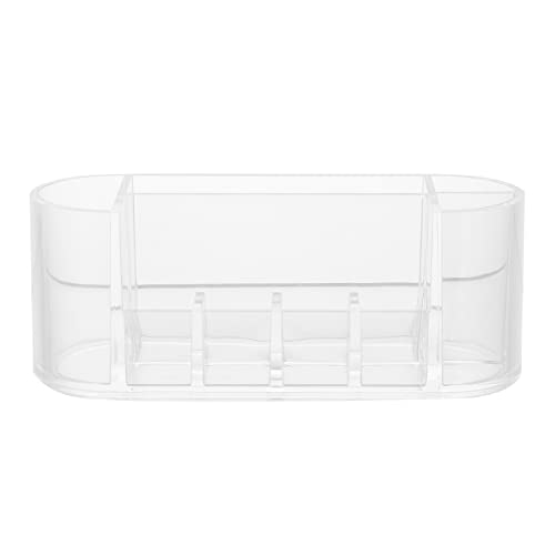 TOPPERFUN Make-up-halter Organizer Für Make-up-tools Mit Mehreren Gittern Durchsichtiger Desktop-halter Kosmetik-organizer Transparent von TOPPERFUN