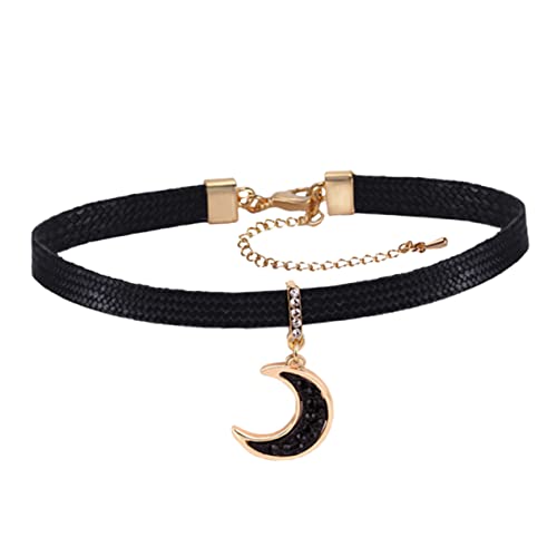 TOPPERFUN 1Stück Kurzes Schwarzes Mondhalsband für Damen Stilvolle Temperament Halskette Modisches Design Partys Einfach zu Kombinieren Angenehm TOPPERFUN 1Stück Kurzes Schwarzes Mondhalsband für Damen Stilvolle Temperament Halskette Modisches Design Partys Einfach zu Kombinieren Angenehm von TOPPERFUN