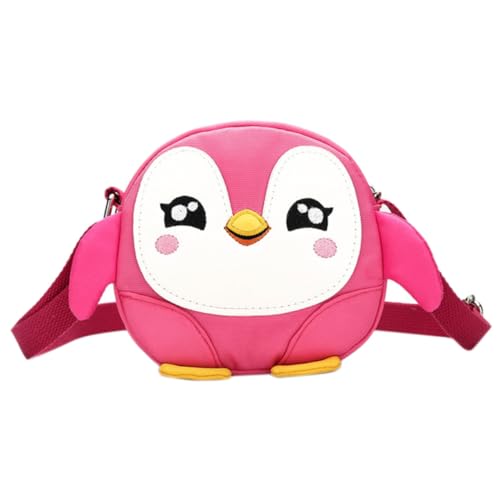 TOPPERFUN Kindertasche Cartoon Umhängetasche Für Mädchen Anpassbare Mini-Handtasche Mit Reißverschluss Für Schule Reisen Und Einkaufen in Rosa Erhältlich von TOPPERFUN