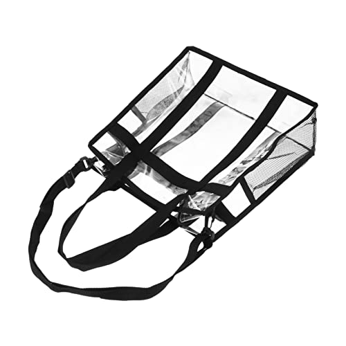 TOPPERFUN Transparente Schallplatten Aufbewahrungstasche PVC Umhängetasche für Damen Stylische Schultertasche für Konzerte Reisen und Alltag von TOPPERFUN