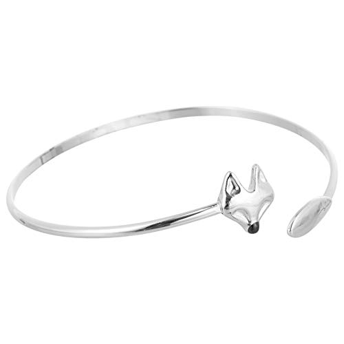 TOPPERFUN 1Stück Verstellbares Allergie Armband mit Entzückendem Fuchs Design für Damen und Herren Handkette Silberweiß für von TOPPERFUN