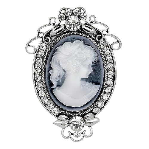 TOPPERFUN Retro Damen Brosche Aus Resin Mit Feinen Strasssteinen Stilvolle Anstecknadel Für Hochzeiten Partys Und Besondere Anlässe Elegantes Schmuckstück Als von TOPPERFUN