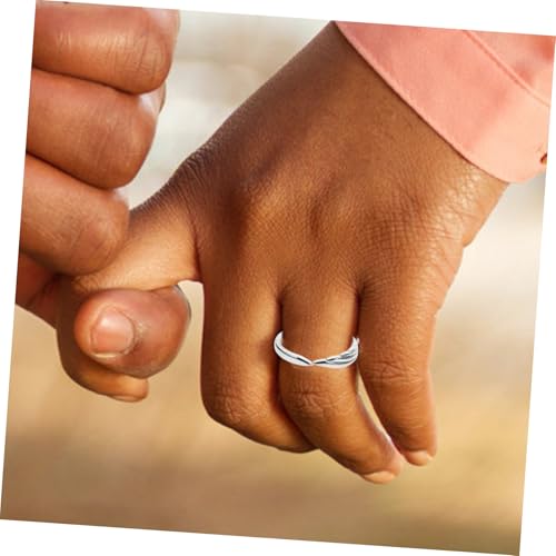 TOPPERFUN 2 Engels und Teufel Paarring Verstellbar Zinklegierung Leicht und Langlebig Unisex Schmuck für Verlobung Valentinstag Hochzeit Glatte Oberfläche Teiliges von TOPPERFUN